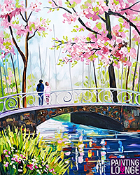 Spring Bridge Over Creek