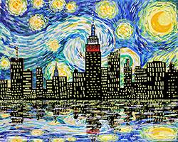 Starry Night Over Manhattan