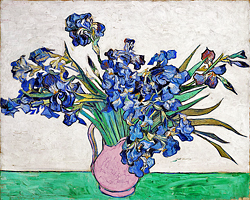 Van Gogh, irises in pitcher