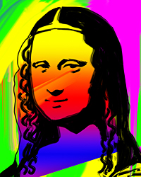 pop art mona lisa