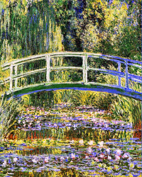 Claude Monet, Water Lilies and Japanese Bridge